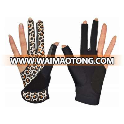 Best Selling Neoprene Cemo Billiard Pool Snooker Gloves / Cemo Billiard Pool Snooker Gloves